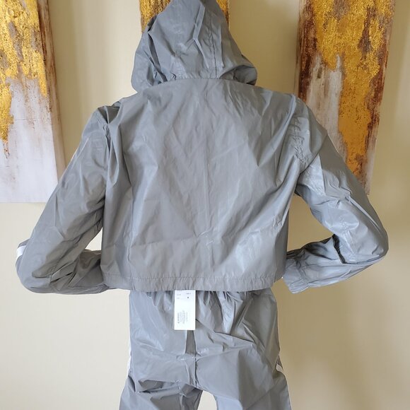 Hot & Delicious Women's Gray Reflective Hooded Tracksuit SZ M - Picture 9 of 14